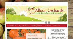 Desktop Screenshot of albionorchards.com