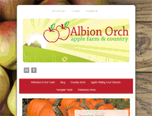 Tablet Screenshot of albionorchards.com